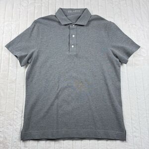 Kent Wang Polo Shirt Men's XL 100% Cotton Knit Short Sleeve Casual Preppy Gray